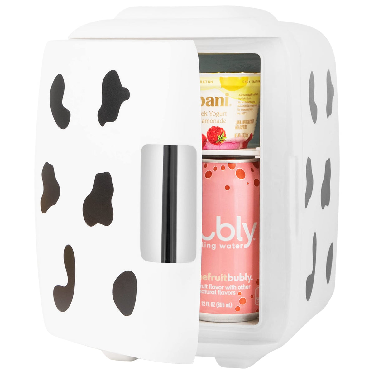 Cooluli Classic 4L with lid open demonstrates easy access to skincare and drinks.