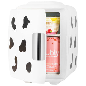 Cooluli Classic 4L with lid open demonstrates easy access to skincare and drinks.