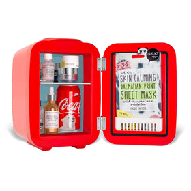Cooluli Retro Coca-Cola Mini Fridge dimensions emphasize compact footprint for small spaces.