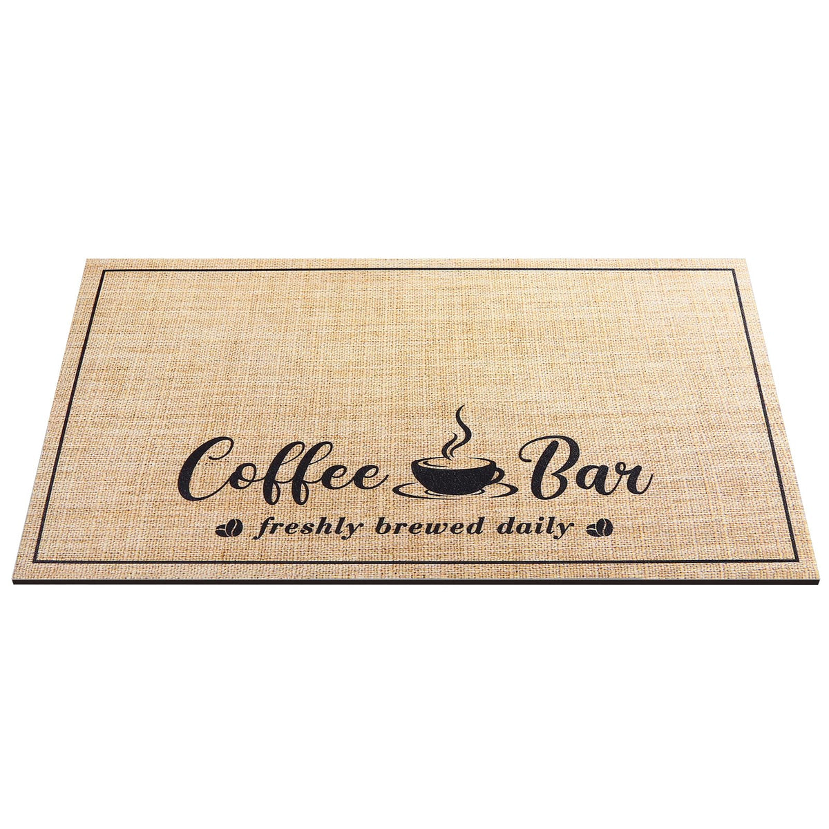 CooRug coffee-bar decor mat suits modern kitchens.