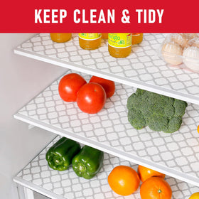 Cooyes absorbent fridge liner soaks spills for cleaner drawers
