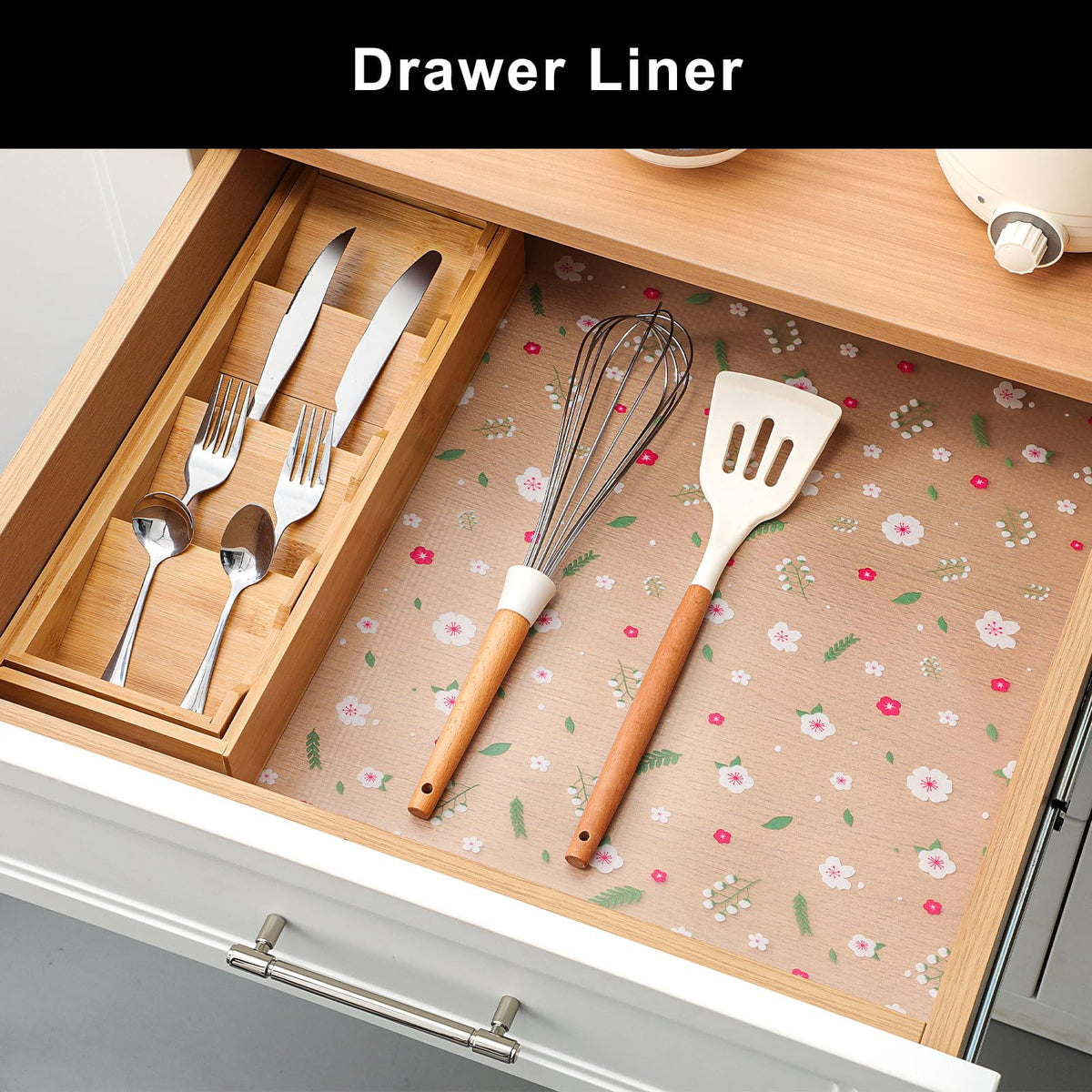 Cooyes cabinet liner non-slip surface keeps items in place