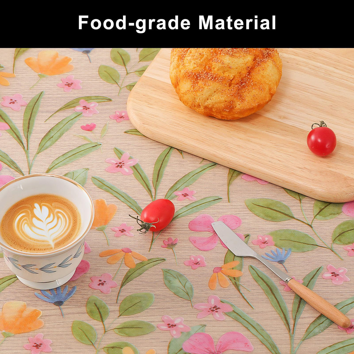 Cooyes cabinet mat provides a non-slip base to keep items in place.