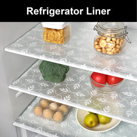 Cooyes fridge liner protecting shelves and keeping items organized