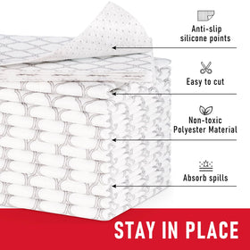 Cooyes soft-edge liner protects glass shelves and reduces snag risk