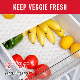 Cooyes fridge liners made with safe materials for direct food contact.