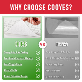 Cooyes drawer liner design prevents slipping during use.