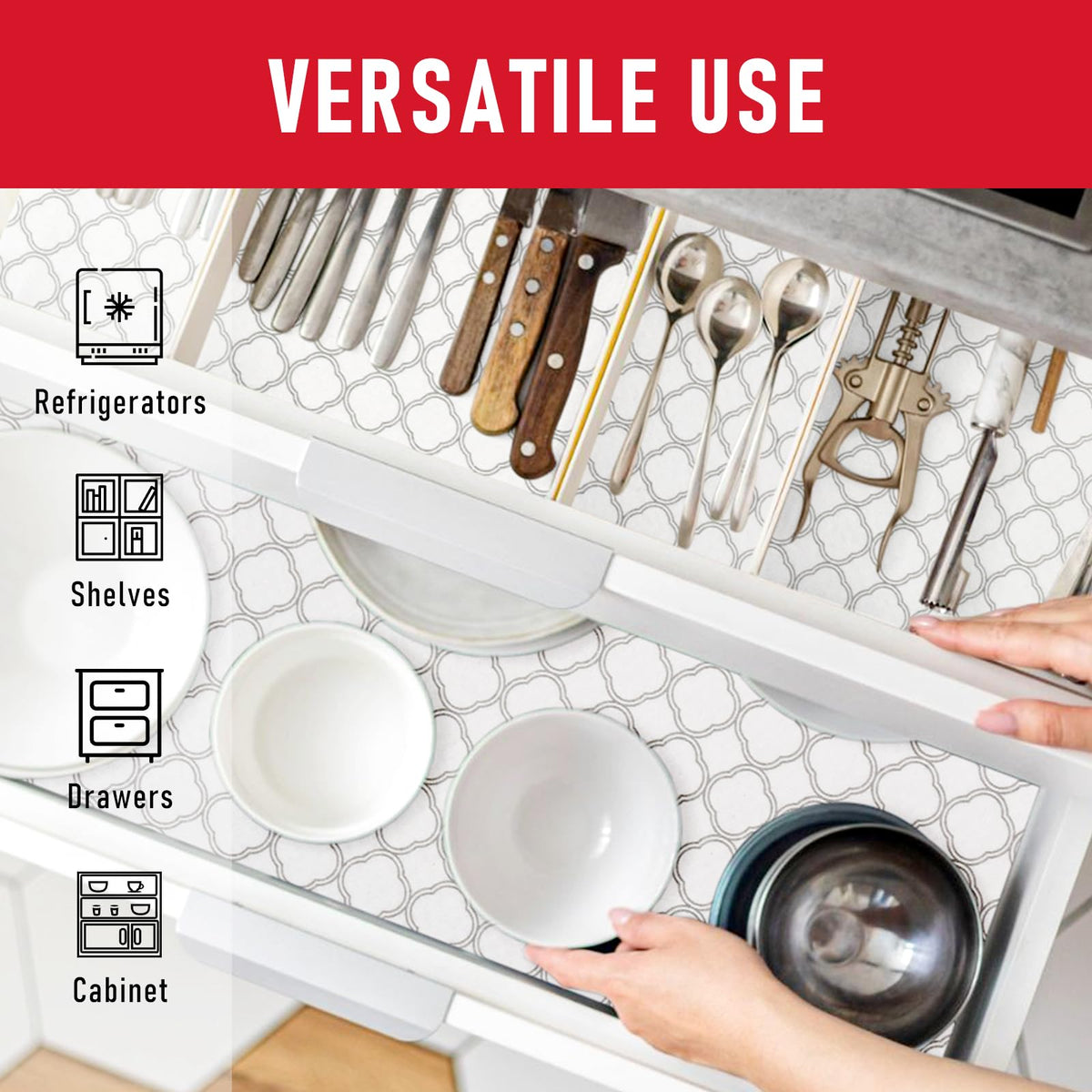 Cooyes multipurpose liner ideal for kitchen office and bathroom organization