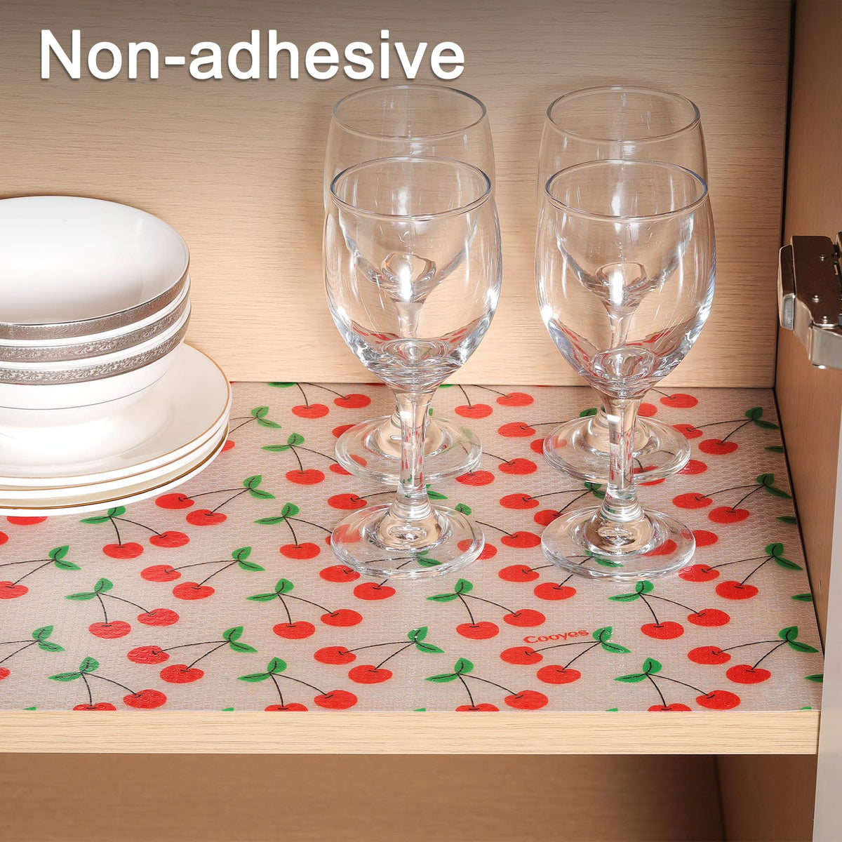 Cooyes liner with anti-slip dot texture keeps items stable.