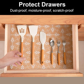 Cooyes shelf liner cut-to-size for a custom drawer fit