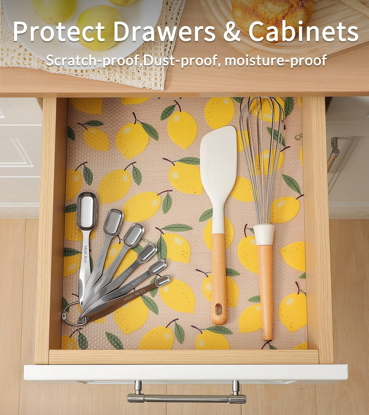Cooyes shelf liner drawer-organization keeps utensils stable and tidy.
