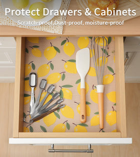 Cooyes shelf liner drawer-organization keeps utensils stable and tidy.