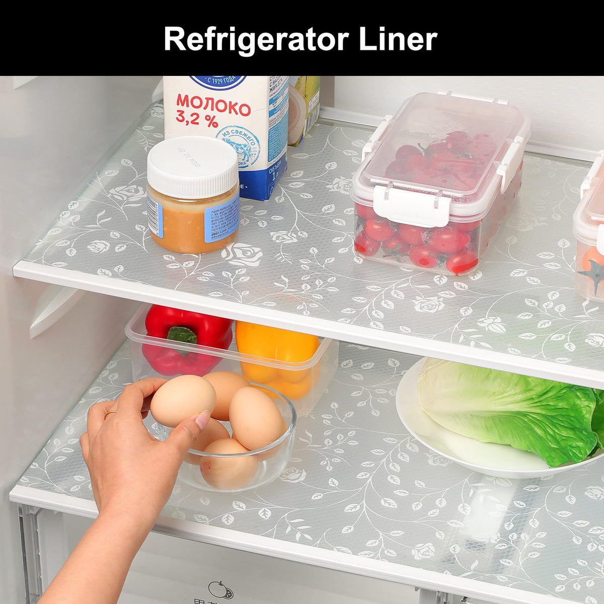 Cooyes durable liner protects shelves and simplifies cleaning routines.