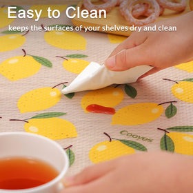Cooyes shelf liner easy-clean waterproof for quick maintenance.