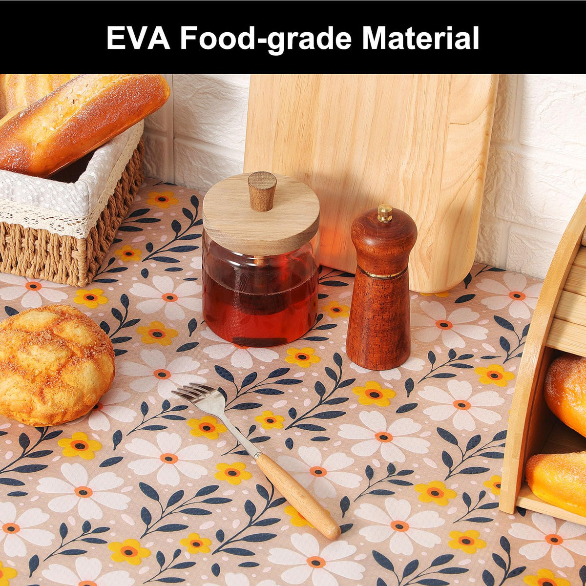 Cooyes EVA liner close-up showing durable, non-adhesive material for long-lasting use.