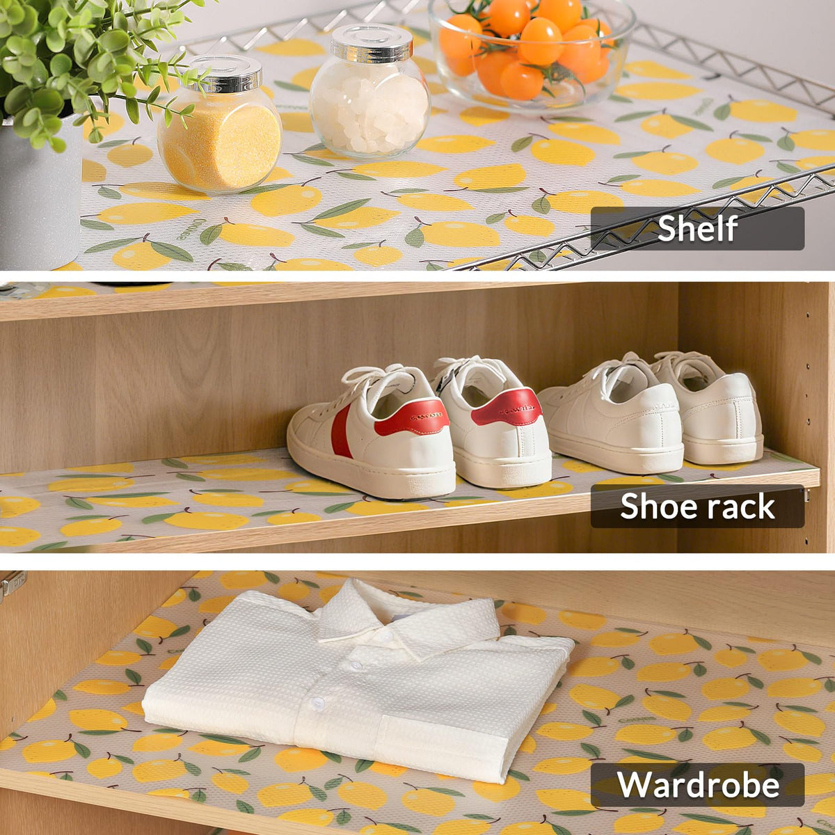 Cooyes shelf liner food-grade EVA safe for contact with produce.