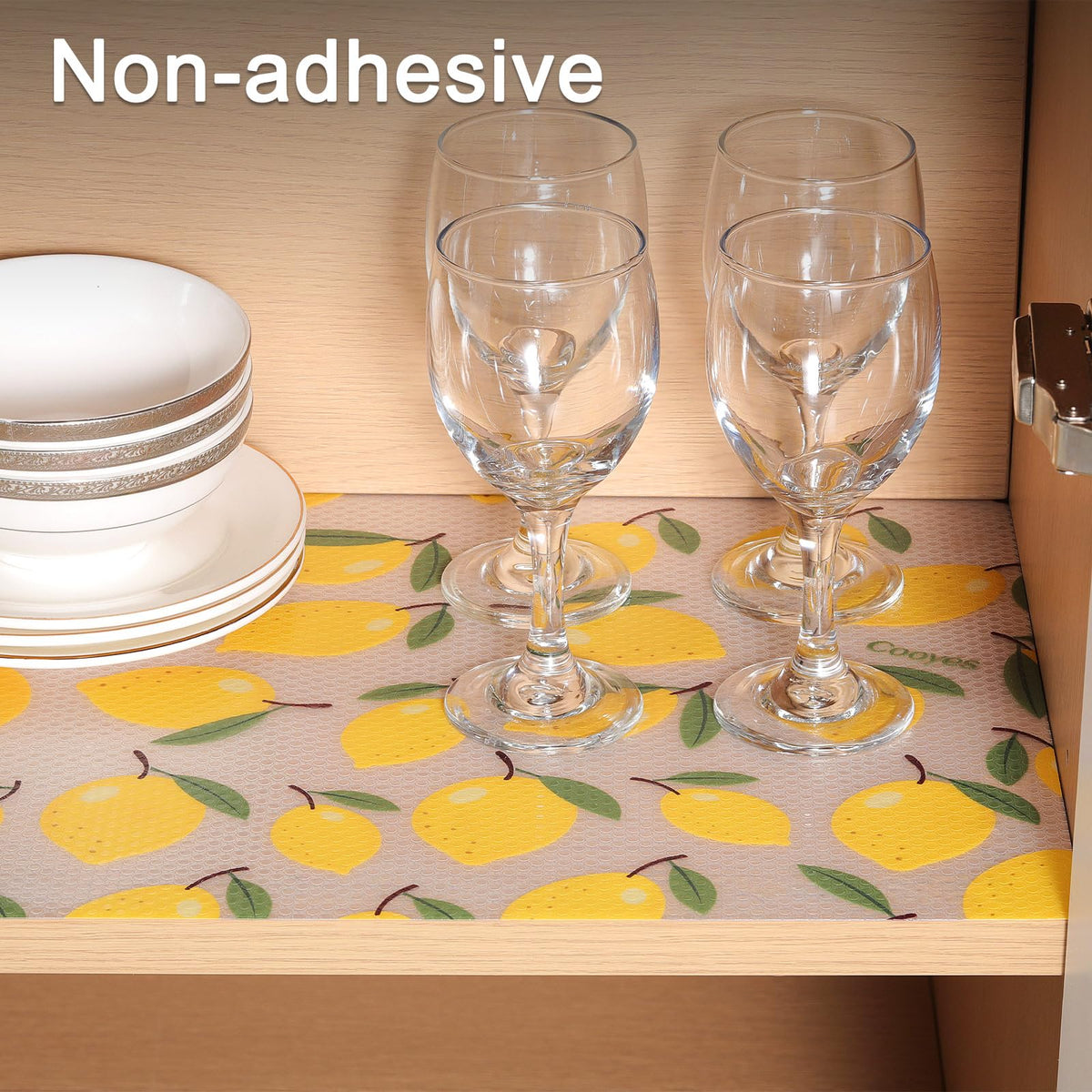 Cooyes shelf liner fridge-mats maintain freshness and moisture resistance.