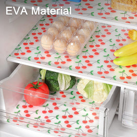 Cooyes refrigerator mat helps keep produce organized and fresh.