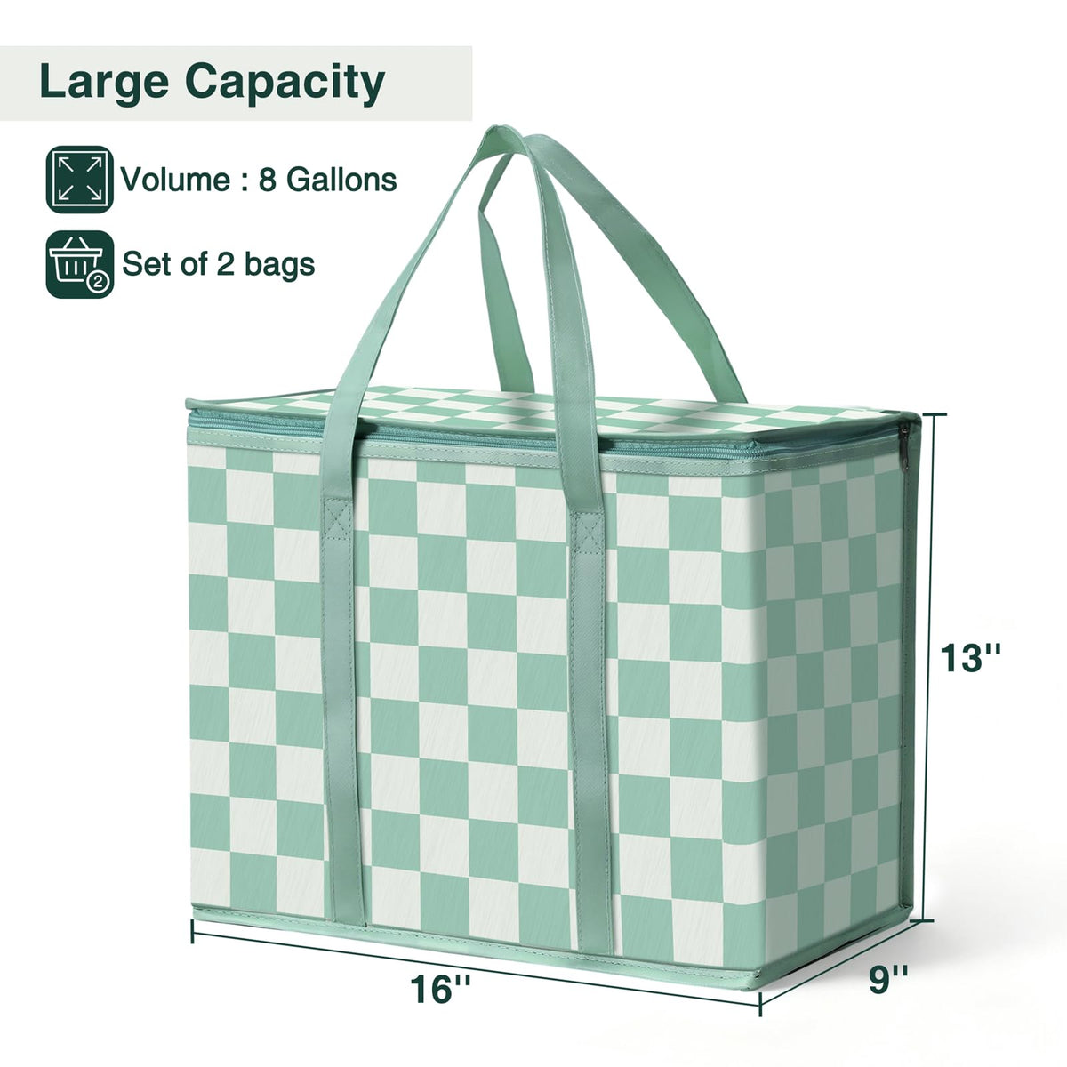 COOZOOM insulated bag folded for compact storage saves space