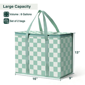 COOZOOM insulated bag folded for compact storage saves space