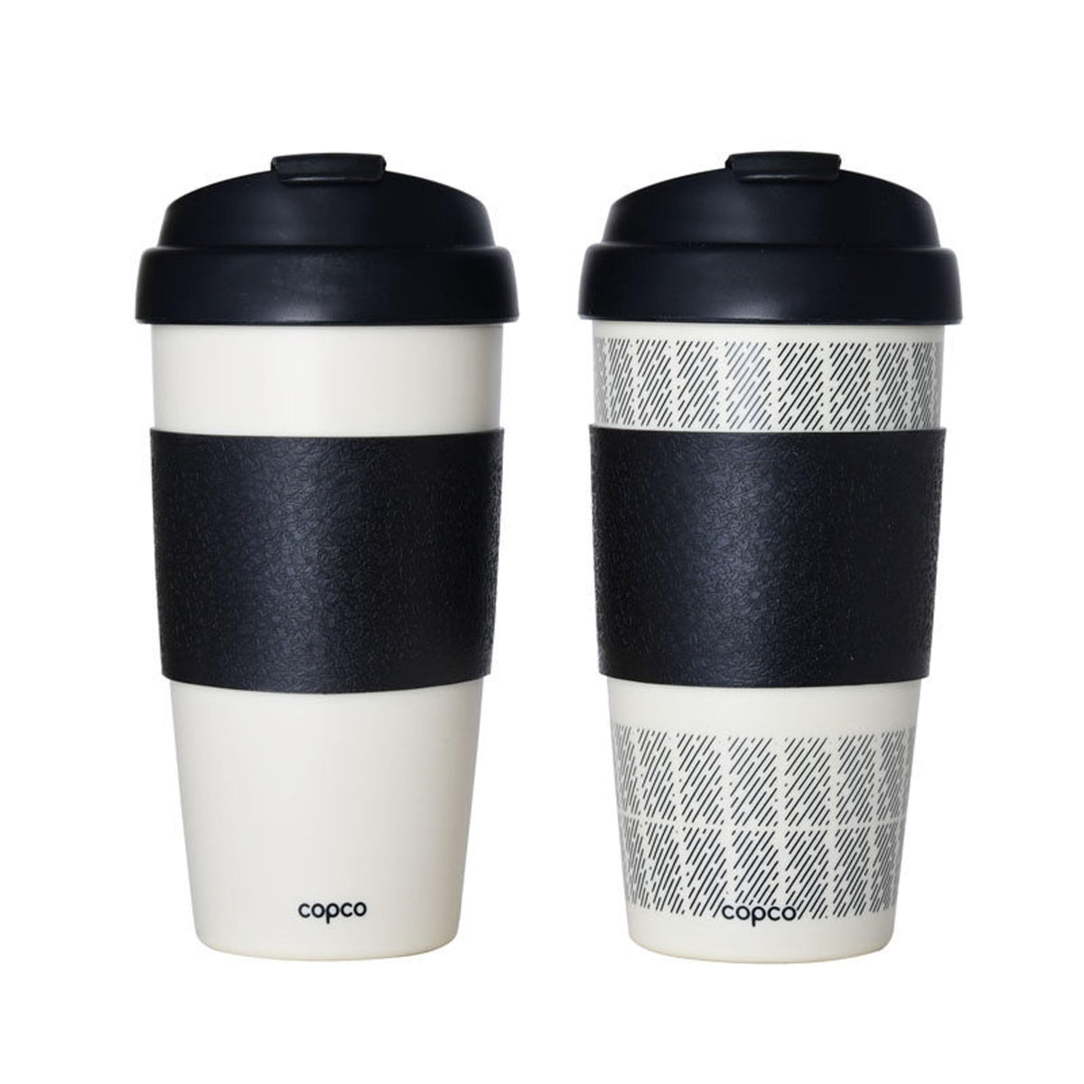 Copco 5237160 16-ounce capacity fits standard cup holders for travel and meetings.