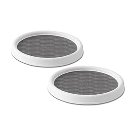 Copco 9-inch non-skid pantry turntable on countertop for easy access.