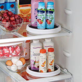Copco rotating organizers aiding daily meal prep and organization.