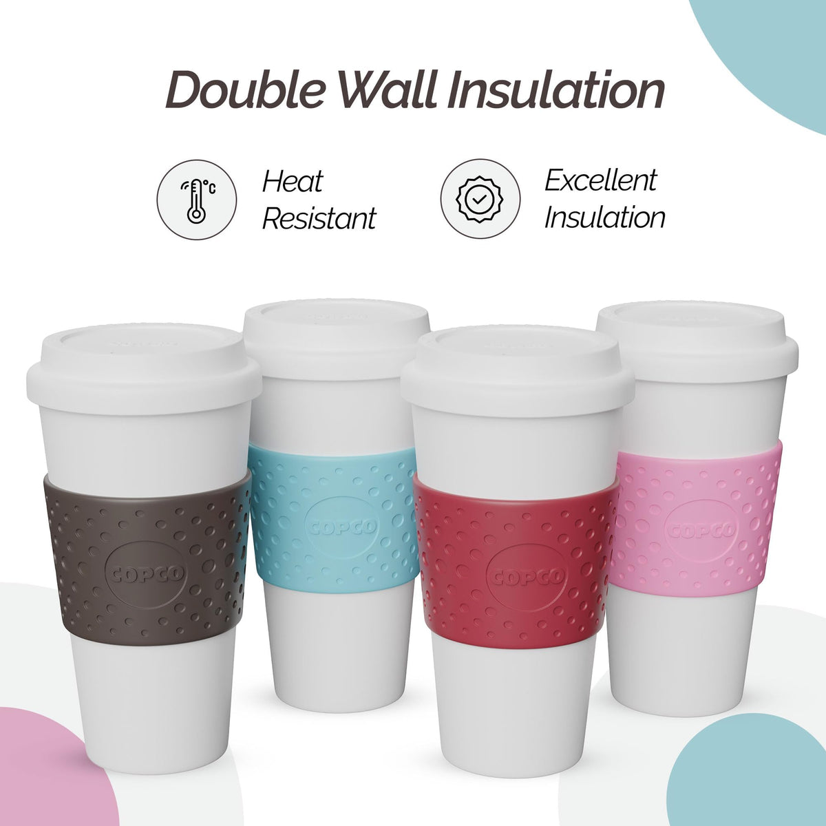 Copco Acadia quarter-turn lid demonstrates splash-resistant closure.