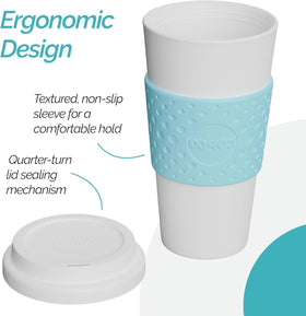 Three-pack Copco Acadia travel mugs for home, office, and travel use.