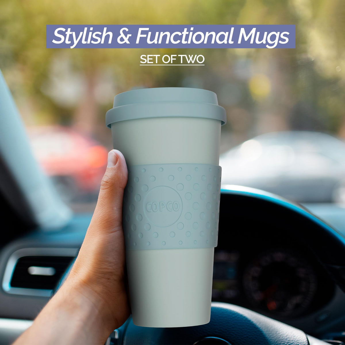 Copco Acadia mugs side by side, ideal for sharing beverages