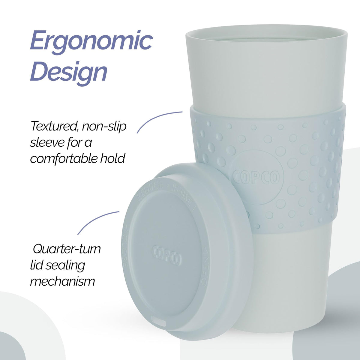 Copco Acadia two-mug set ready for quick coffee breaks