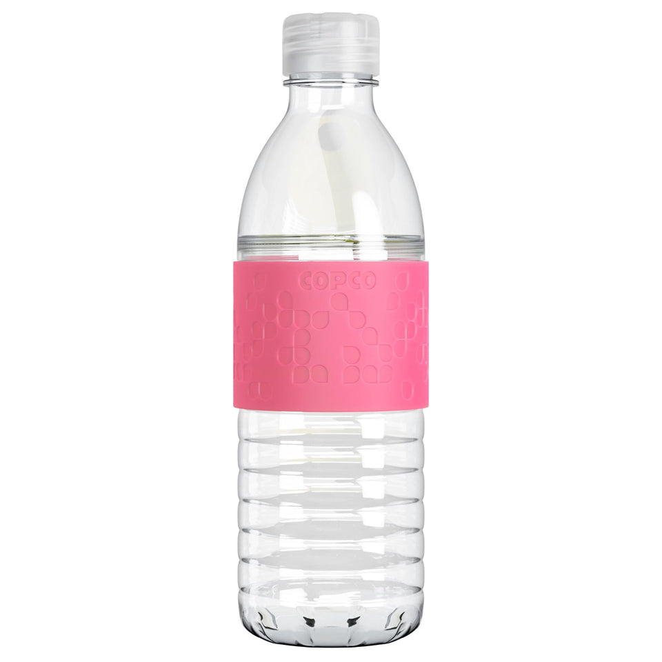 Copco Hydra pink 16.9 oz bottle with portable design for on-the-go hydration.