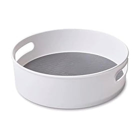Copco non-skid storage turntable gray, 12-inch diameter, for secure rotation.