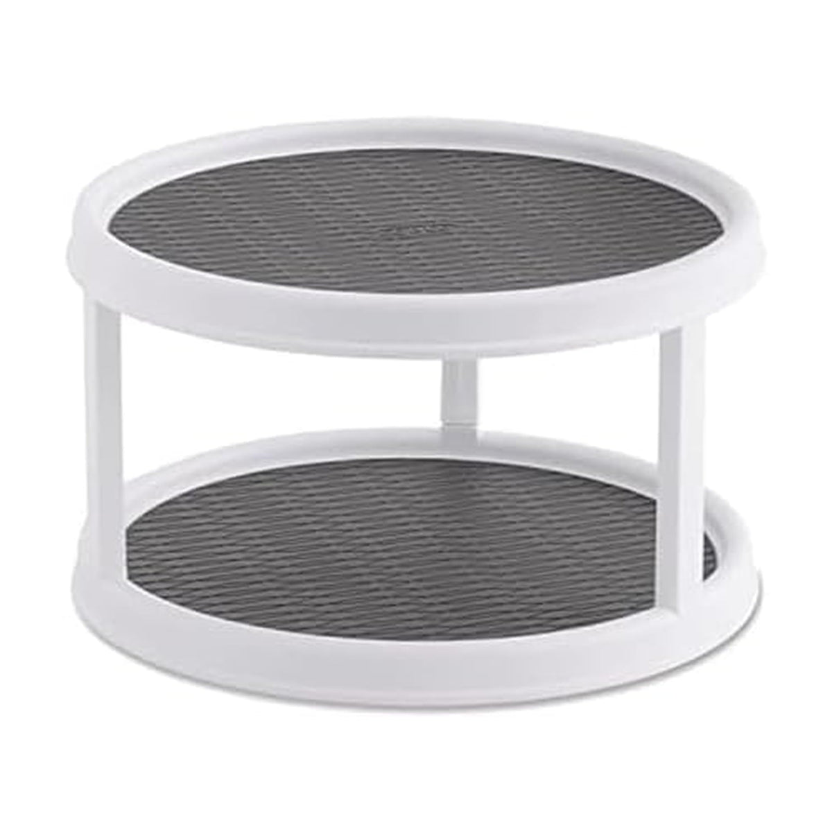 Copco Non-Skid Turntable 2-Tier on countertop for easy access and organization.
