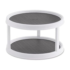 Copco Non-Skid Turntable 2-Tier on countertop for easy access and organization.