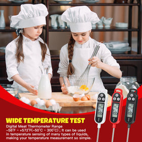 Copkim 6-pack thermometer set ideal for multiple cooks and stations