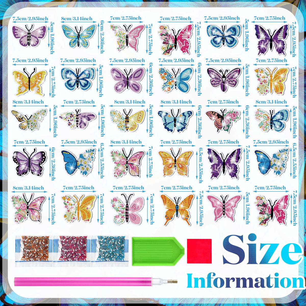 Easy DIY decor with Copkim butterfly magnets for lockers and magnetic boards