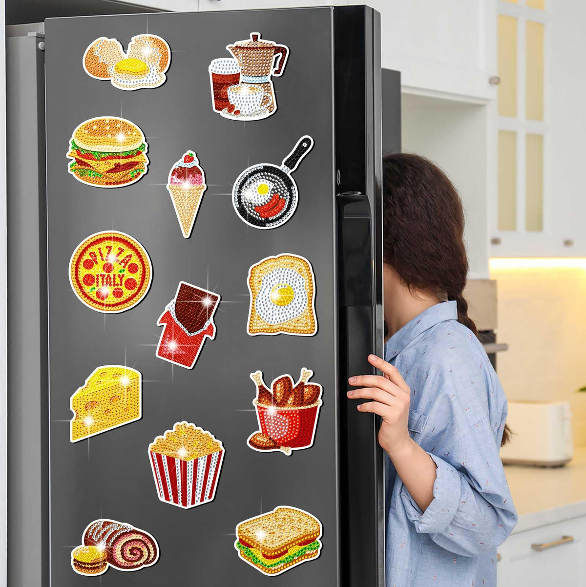 Copkim easy diamond painting magnets for adults and kids