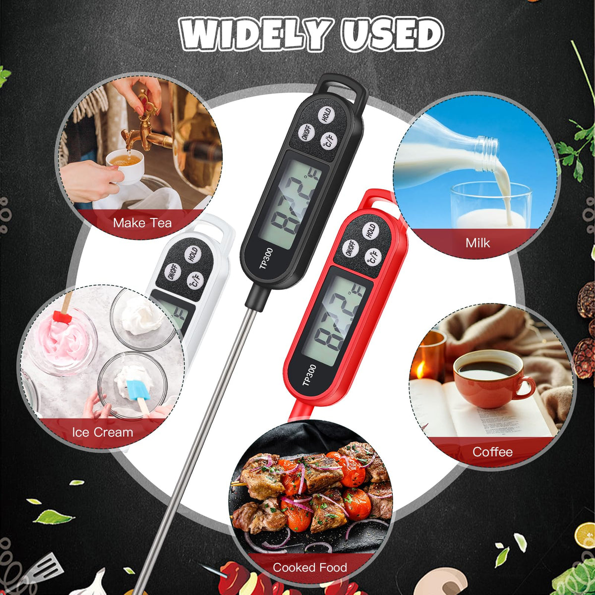 Copkim compact thermometer fits neatly in a kitchen drawer