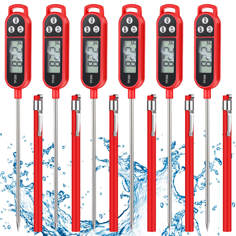 Copkim six-pack meat thermometers set for precise cooking checks
