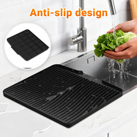 COPLIB silicone pad protects counters while drying and serving