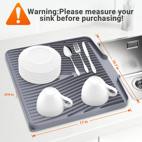 COPLIB dish drying mat featuring 360° air flow for faster drying