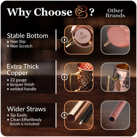 Copper-Bar stirrer and shot glass add cocktail rituals