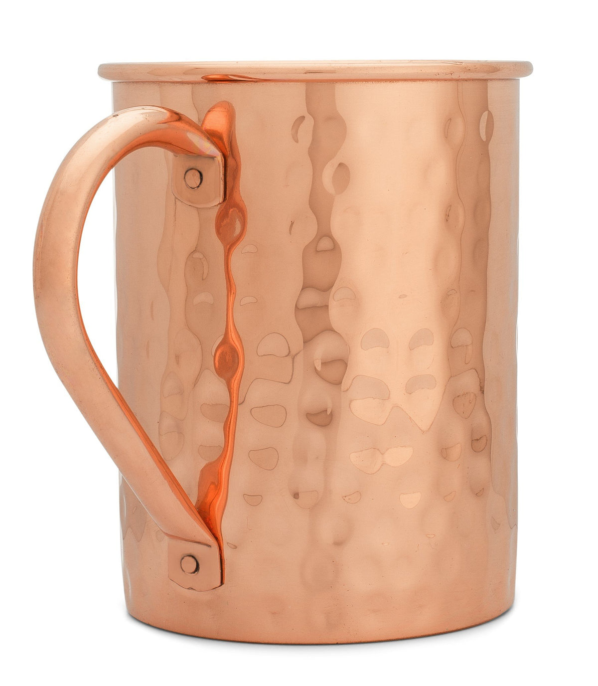 Copper Mules pure copper mug 16oz hand hammered exterior for lasting chill