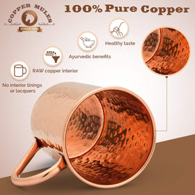 Copper Mules mug interior close-up raw copper interior enhances drink flavor