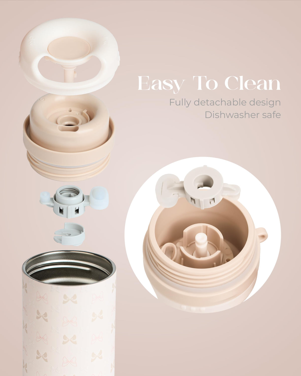 Coquella BPA-free stainless steel maintains clean taste and safety.