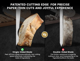 CoquusAid bread knife uses German high-carbon steel for lasting durability.