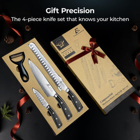 CoquusAid knives in use demonstrate precise, controlled slicing.