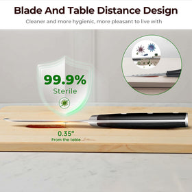 CoquusAid Paring Knife ergonomic handle for secure grip and easy slicing