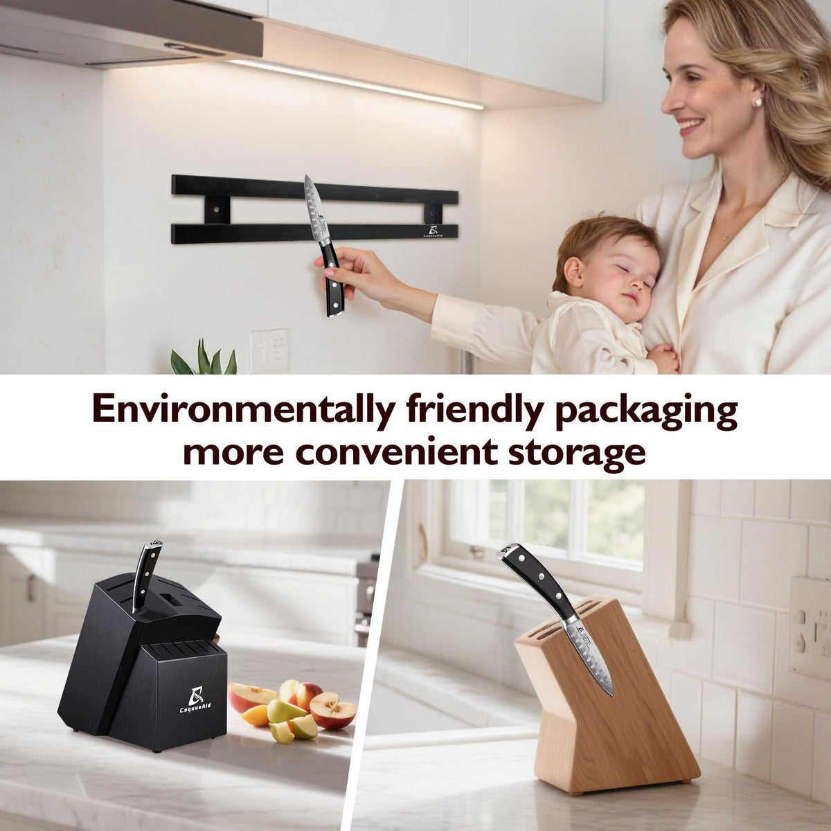 CoquusAid Paring Knife fruit pulp release helps food detach easily